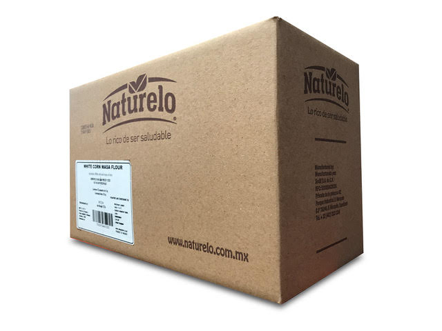 Glutenfritt vitt majsmjöl för tortillas, Naturelo. 10kg (1kg x 10 st)